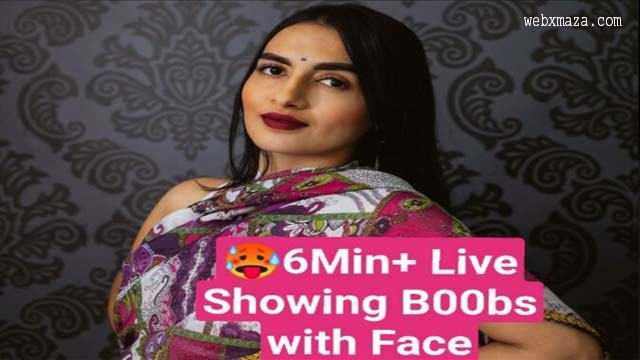 Beautiful Model Trissha Showing Boobs & Sexy Thighs on Live with Face Full 6Min