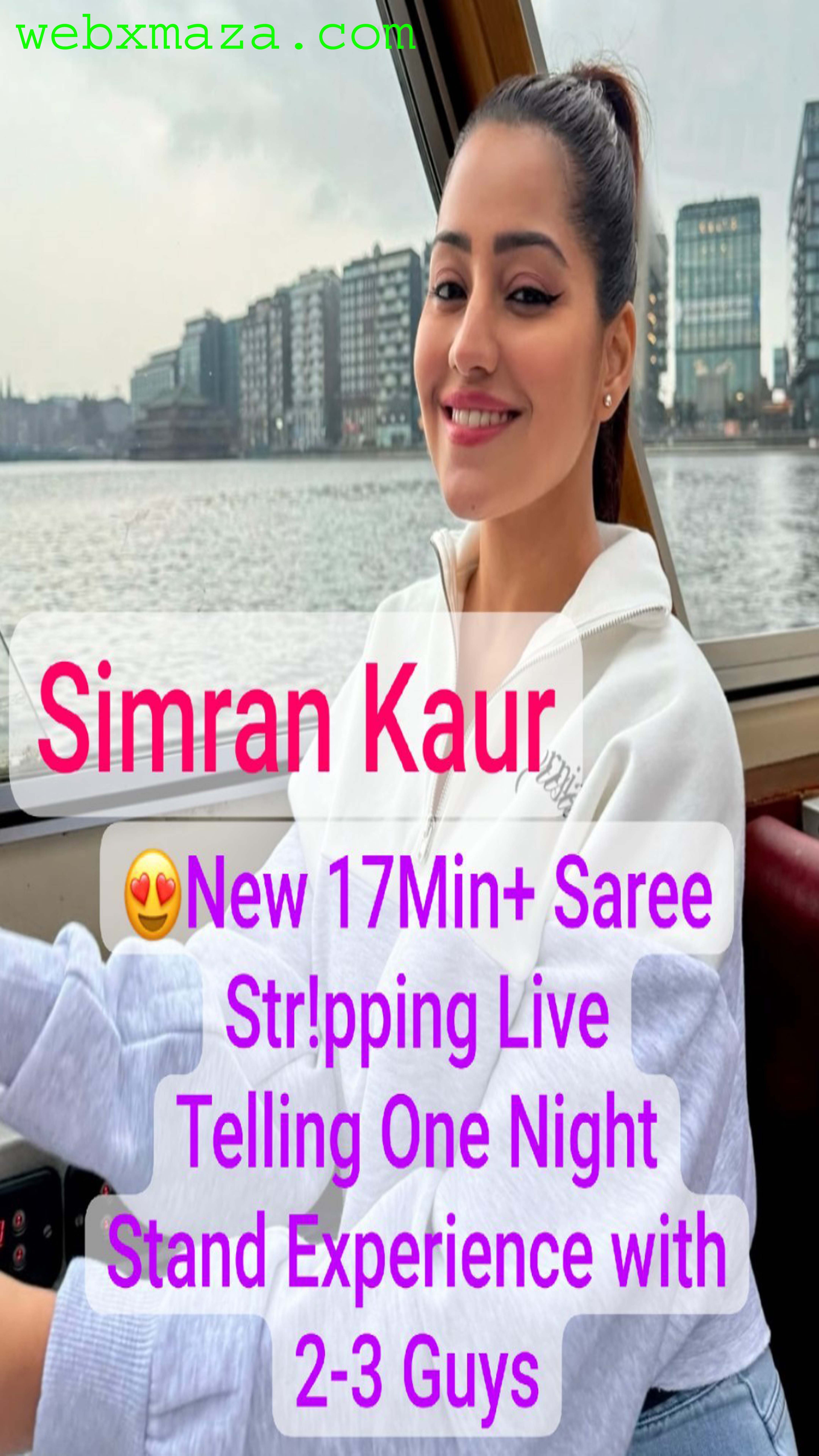 Simran Kaur Saree Stripping with her One Night Stand Experience