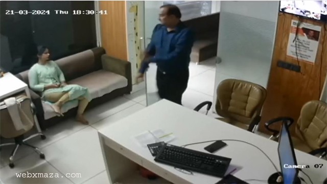 Manager in Office CCTV Cam Recorded 3 Videos