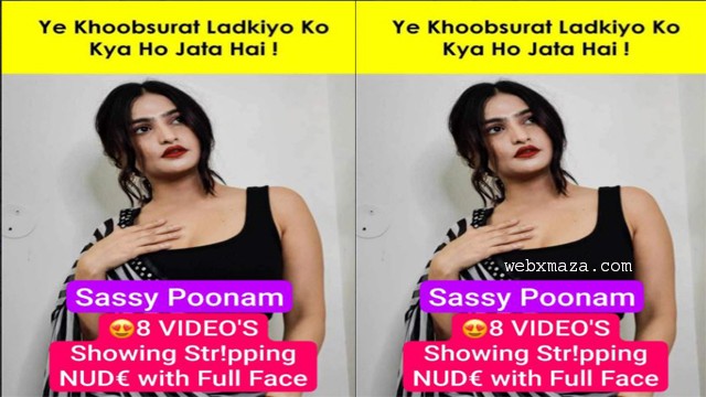 Sassy Poonam Most Demanded App Exclusive Showing Stripping Nude with Full Face