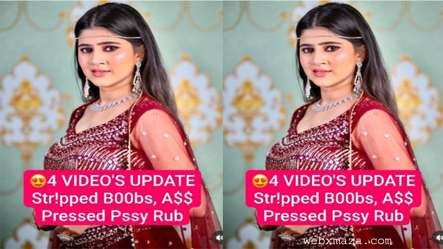 Beautiful TV Serial Actress Latest Most Exclusive Co Star Pressing her Boobs