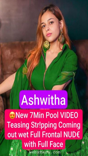 Ashwitha Most Demanded New Latest Pool Video Teasing Stripping Nude with Full Face