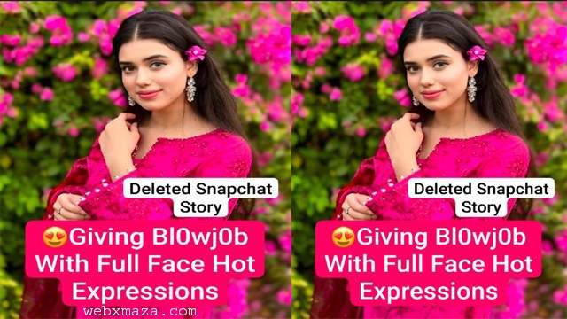 Insta Queen Latest  Viral Deleted Snapchat Story Giving Blowjob with Full Face