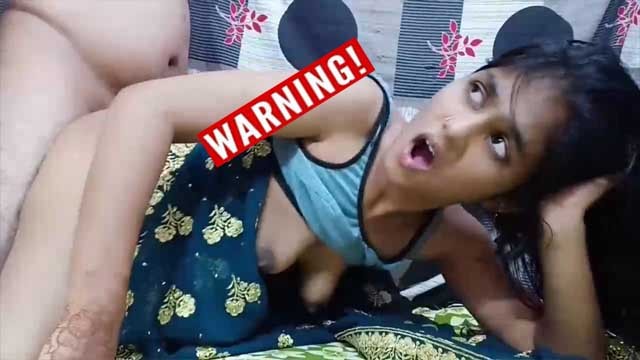 Beauty Desi Girl Surprised His Boyfriend in Blue Saree Blowjob And Fuck