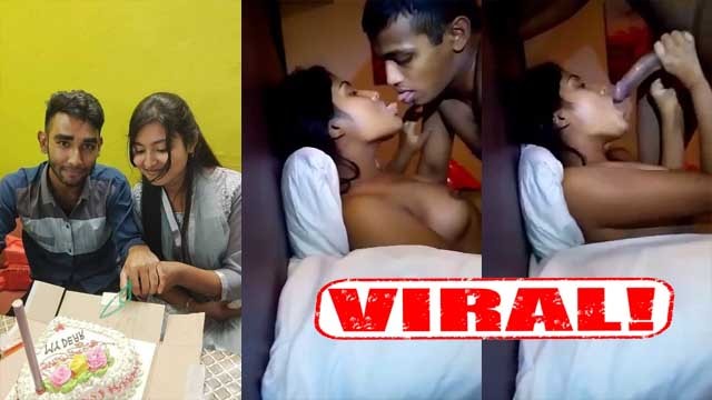 Viral MMS College Babe Birthday Celebrate With Bf Sucking Dick And Fucking Watch