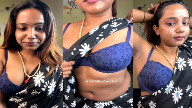 Tamil Insta Fam Madhu Meetha Blue Bra Live