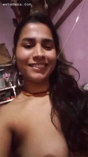 Village Girl Making Video For Lover With Hindi Audio