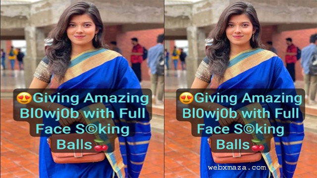 Beautiful Desi GF Latest Trending Giving Amazing Blowjob Balls