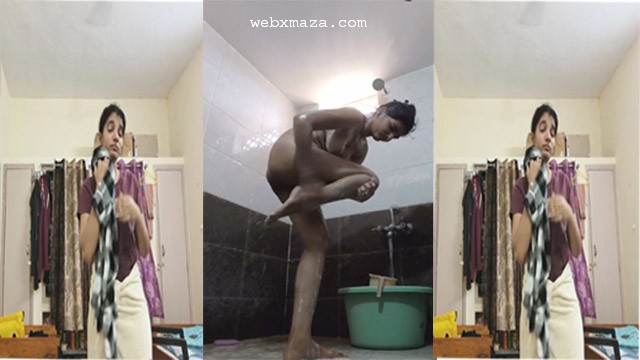 Beutiful Girl Changing Dress – And Bathing Captured Secretly