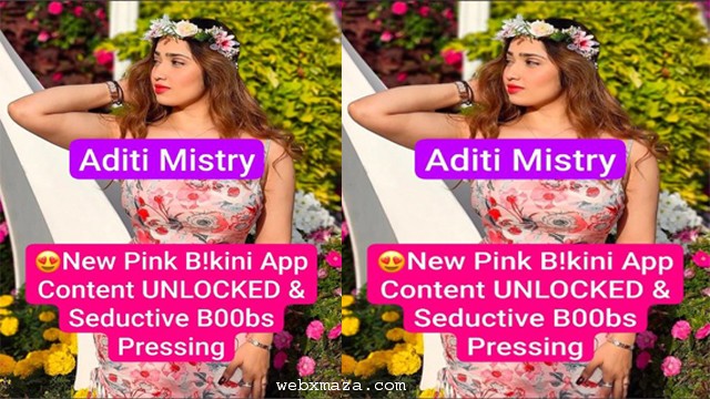 Aditi Mistry New Pink Bikini App Content