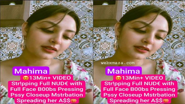 Insta Girl Mahima – Latest Most Surprising 13Min+ video – Full Nude with Full Face